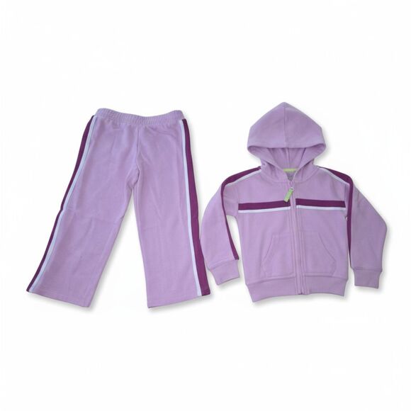 Ideology Girls 2-Piece Tracksuit Set Size 2T | Light Purple Zip Hoodie & Pants - Picture 2 of 12